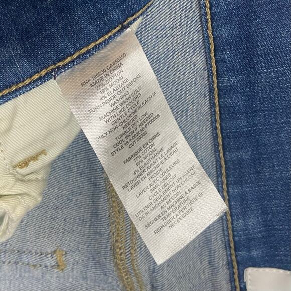 Current/Elliott High Rise Ripped Knee Boyfriend Jeans - Picture 5 of 7